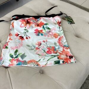 Floral Print Tankini Top